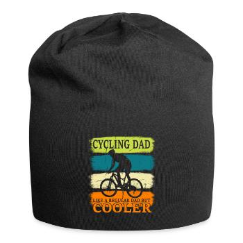 Cycling Dad Bike Rider & Cyclist Father Gift - Jersey Beanie - black - Front