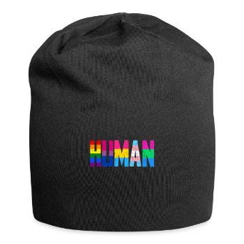 LGBT Rainbow Gay Pride Gay Lesbian Gay - Jersey Beanie - black - Front
