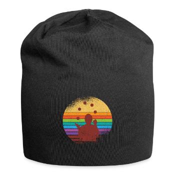 Jongleur jongleur rétro vintage - Bonnet en jersey - noir - Devant