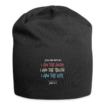 Jesus - Jersey-Beanie - Schwarz - Vorne