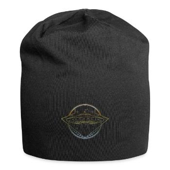 Ufo motiv - Jersey-Beanie - Schwarz - Vorne
