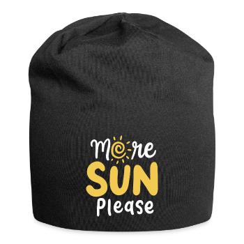 Sun beach brown - Jersey Beanie - black - Front
