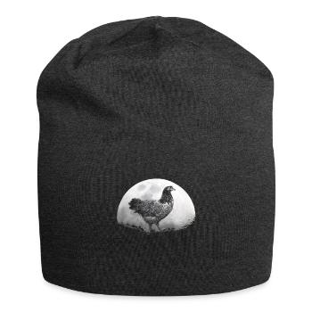 Barbican poultry chicken farmer - Jersey Beanie - charcoal grey - Front
