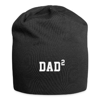 Gift for Father's Day Papa Dad Hoch 2 TwinSpap - Jersey Beanie - black - Front