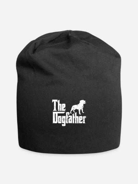 Staffordshire Bullterrier T-Shirt Der Hundevater D. - Jersey-Beanie - Schwarz
