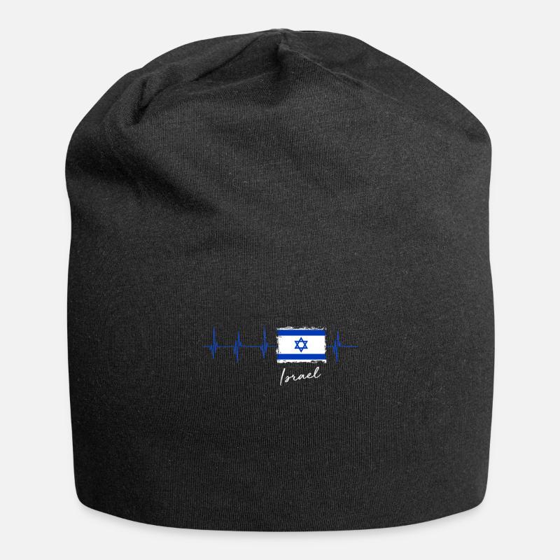 Israel Spruche Geschenkidee - Jersey-Beanie - Schwarz