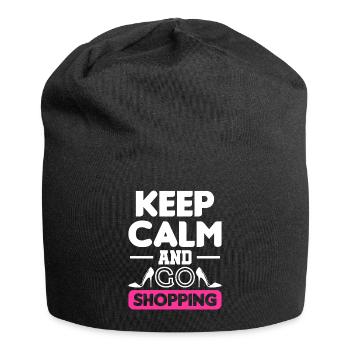 Shopping shopping cadeaux shopping - Bonnet en jersey - noir - Devant
