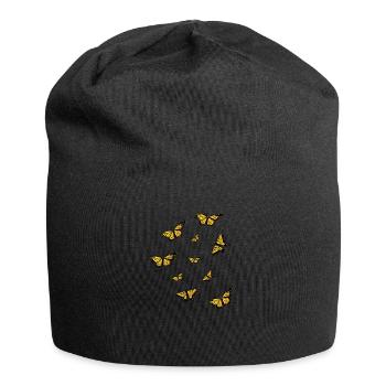 Butterfly Aesthetic - Jersey-Beanie - Schwarz - Vorne