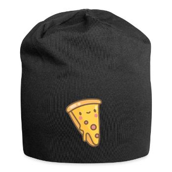Pizza Fast Food Delicious piece of pizza gift - Jersey Beanie - black - Front