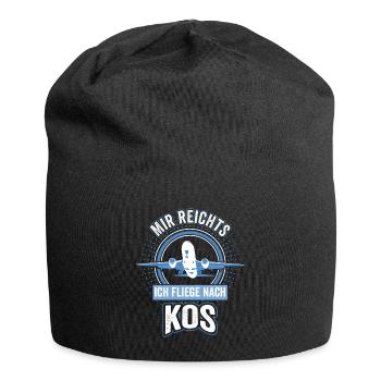 Kos Griechenland Meer Sommer Ferien Insel - Jersey-Beanie - Schwarz - Vorne