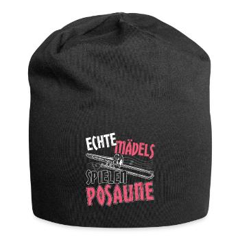 Posaunist | Posaune Geschenk für Posaunenspieler - Jersey-Beanie - Schwarz - Vorne