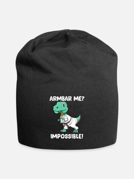 Armbar Me Impossible - Lustiger BJJ TRex - Jersey-Beanie - Schwarz