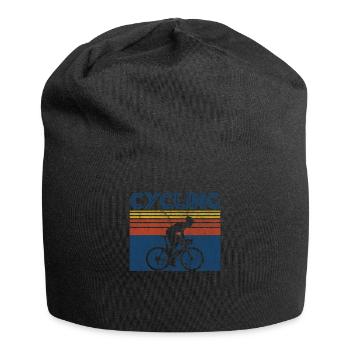 Vélo rétro cycliste course vélo rétro cadeau - Bonnet en jersey - noir - Devant