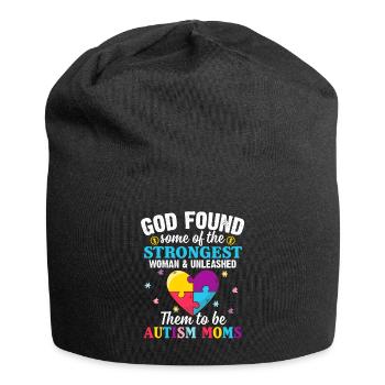 God Found Some Of The Strongest Woman _ Unleashed - Jersey-Beanie - Schwarz - Vorne