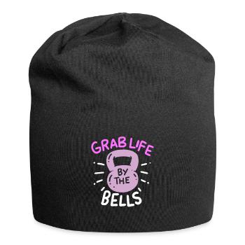 Womens Grab Life By The Bells for a passionated - Jersey Beanie - black - Front