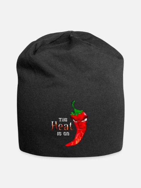 piment fort la chaleur est sur le pepperoni chaud - Bonnet en jersey - noir