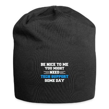 Administrator admin sayings system administrator - Jersey Beanie - black - Front