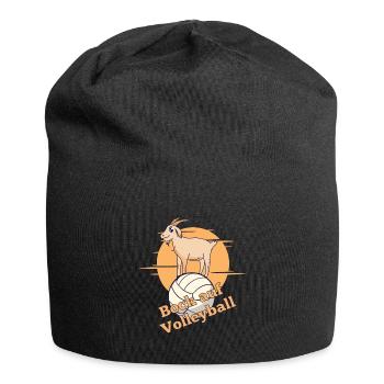 Bock auf Volleyball - Jersey-Beanie - Schwarz - Vorne