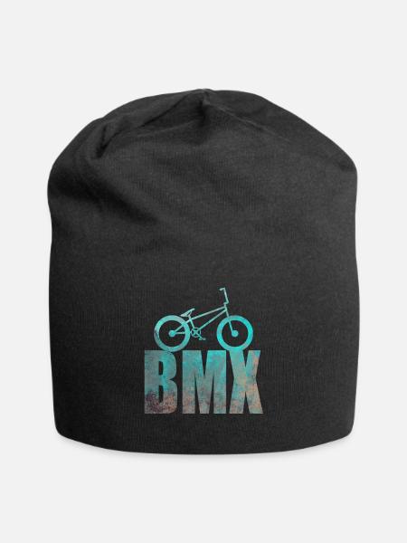 BMX bike sport retro design gift idea - Jersey Beanie - black