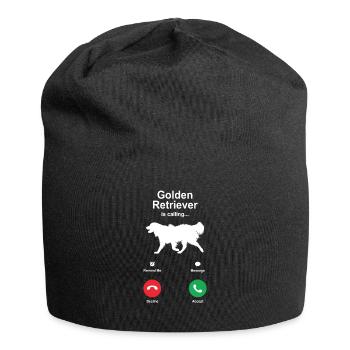 Golden retriever - Jersey Beanie - black - Front