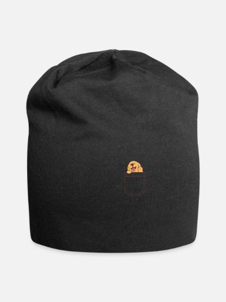 Golden retriever - Jersey Beanie - black