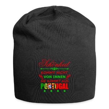 Portugal, Portugal Flagge,Portugiesisch, - Jersey-Beanie - Schwarz - Vorne