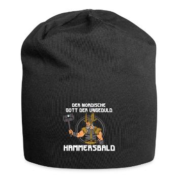 Nordischer Gott Hammersbald - Jersey-Beanie - Schwarz - Vorne