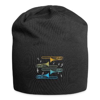 Posaune - Jersey-Beanie - Schwarz - Vorne