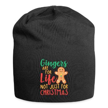 Gingers Are For Life Not Just For Christmas Funny - Jersey Beanie - black - Front
