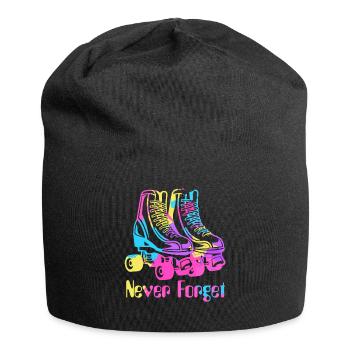 Rollschuhe Never Forget 90er Neunziger Retro - Jersey-Beanie - Schwarz - Vorne
