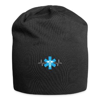 Sanitäter - Jersey-Beanie - Schwarz - Vorne
