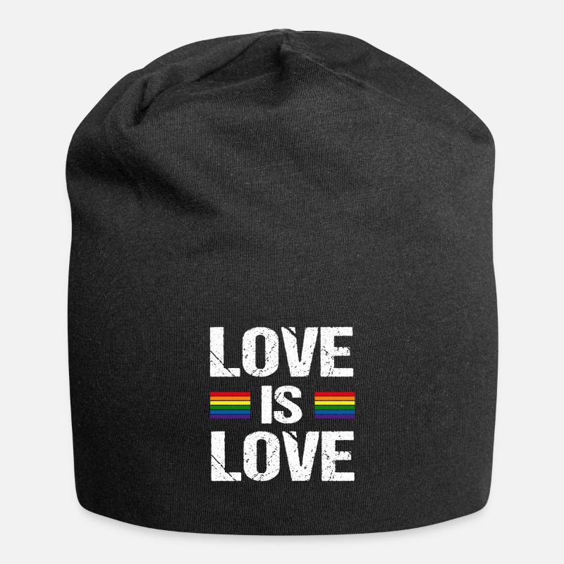 Love is love - Jersey Beanie - black