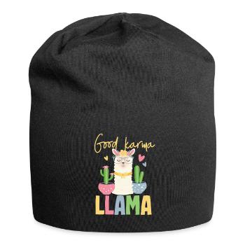 Karma Lama - Jersey-Beanie - Schwarz - Vorne