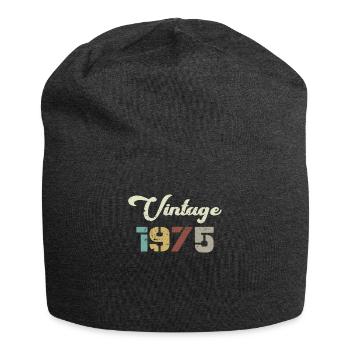Born 1975 Birthday Gift Vintage 1975 - Jersey Beanie - charcoal grey - Front