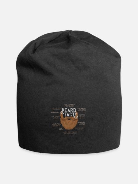 Bart Fakten (schwarz) Slim Fit Druck - Jersey-Beanie - Schwarz