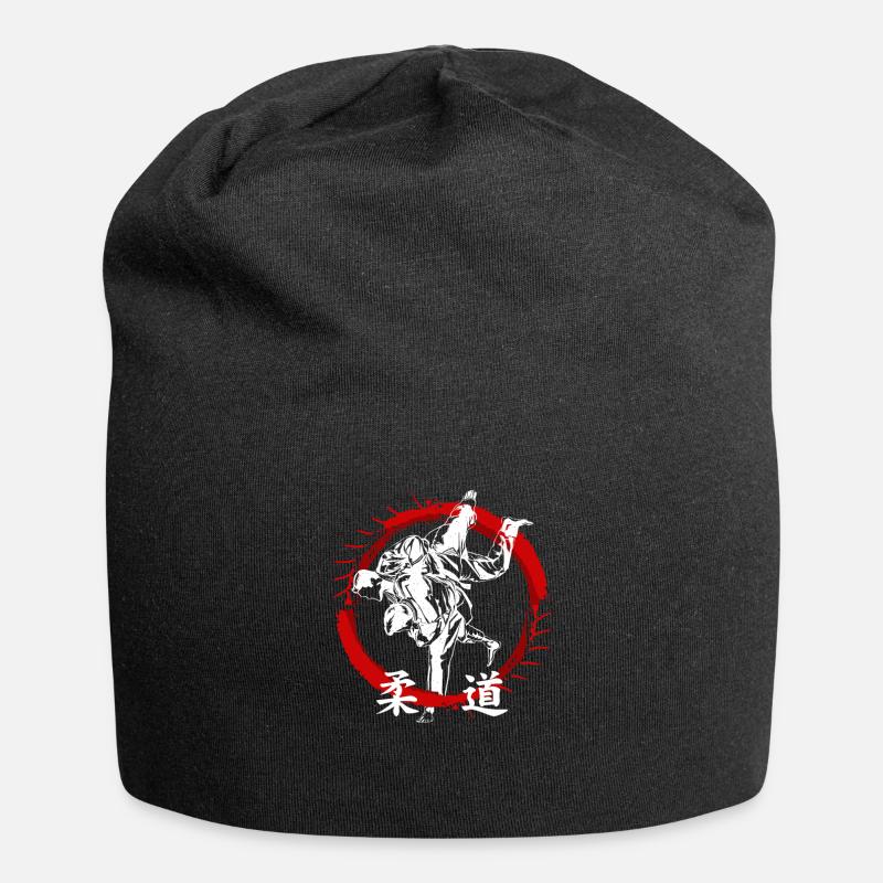 Judo - Jersey-Beanie - Schwarz