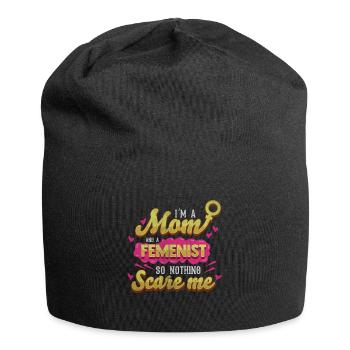 Feminist Mutter - Jersey-Beanie - Schwarz - Vorne