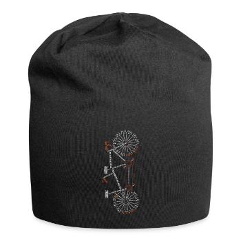 Tandem Fahrrad Tandempartner Anatomy Geschenkidee - Jersey-Beanie - Schwarz - Vorne