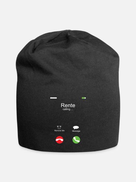 Rente ruft - Jersey-Beanie - Schwarz