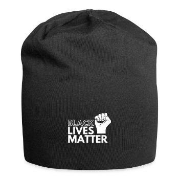 Black Lives Fist - Jersey-Beanie - Schwarz - Vorne
