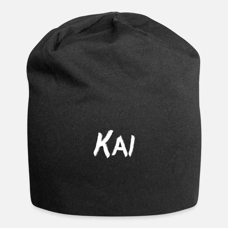Kai name gift idea - Jersey Beanie - black
