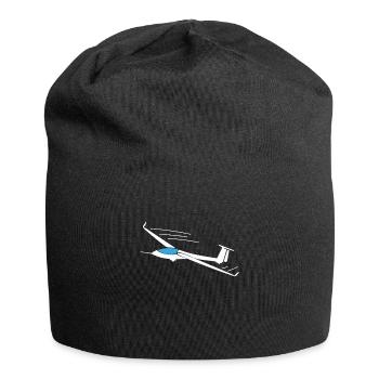 Segelflugzeug - Jersey-Beanie - Schwarz - Vorne