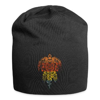 Tatouage maori Samoan Haka symbole aztèque - Bonnet en jersey - noir - Devant