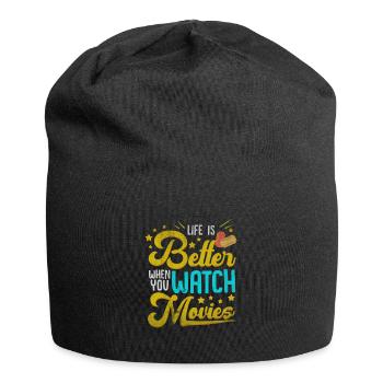 Filme Kino - Jersey-Beanie - Schwarz - Vorne