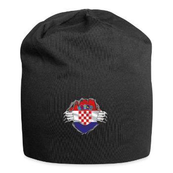 Croatia Croatia Flag Flag Croatian Gift - Jersey Beanie - black - Front