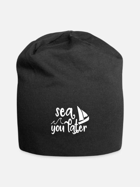 voile - Bonnet en jersey - noir