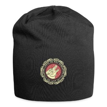 Lieber Ein Wolf Odins Als Ein Lamm Gottes Wikinger - Jersey-Beanie - Schwarz - Vorne