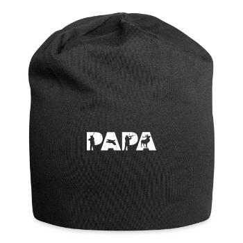 Hunter Papa Papa drôle de papa chasse père Cadeau Papa Lov - Bonnet en jersey - noir - Devant
