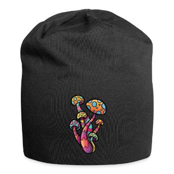Psychedelic Mushroom - Jersey Beanie - black - Front