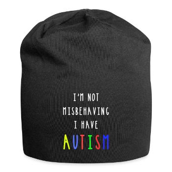 Sensibilisation à l'autisme J'ai un cadeau pour les enfants autistes - Bonnet en jersey - noir - Devant